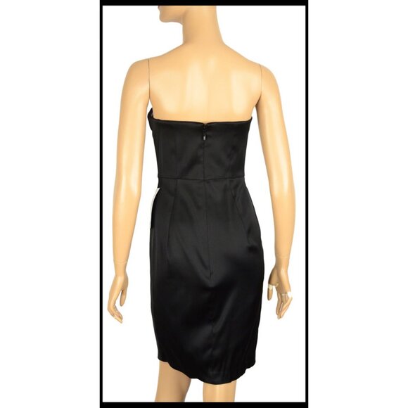 BCBG BCBGMAXAZRIA DRESS STRAPLESS RUFFLED BUST NWT sz 6 - Picture 7 of 11